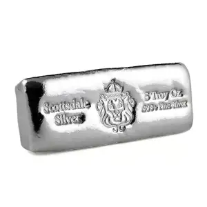 5 oz Scottsdale Silver Poured Bar