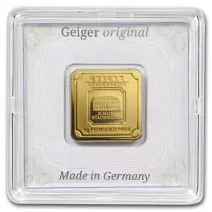 5g 999.9 Fine Gold Geiger Edelmetalle