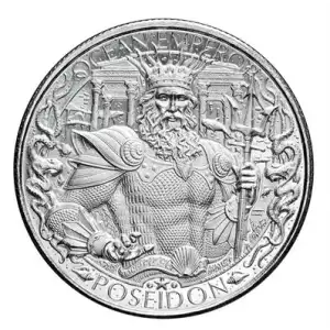 Atlantis Poseidon Ocean Emperor 1 oz .999 Silver Round - Mythical Cities Series  (2)