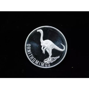 Dinosaur Collection Ornithomimus Coin Jurassic 1 oz .999 Silver Art Round (3)