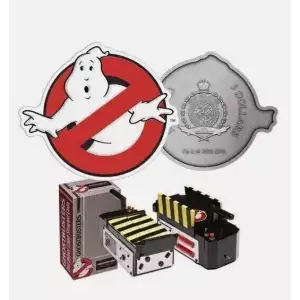 Ghostbusters 2 oz Silver Logo Shaped Coin  (4)