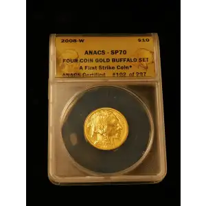 Gold Bullion-Gold Buffaloes--$10 Gold Buffalo 1/4 oz (2008) -Gold- 10 Dollar
