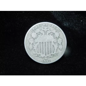 Nickel Five Cent Pieces-Shield 1866-1883