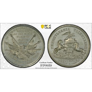 No Date Medal 271a Penn. Volunteers, WM Gettysburg Address (3)