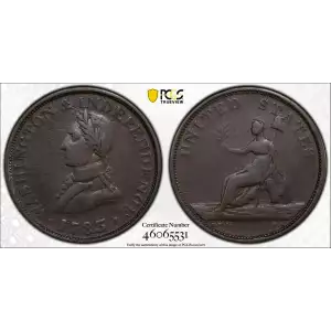 Post Colonial Issues -Washington Portrait Pieces-Copper Cent