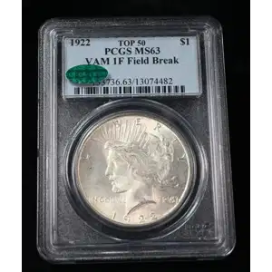 1922 $1 VAM 1F, Field Break TOP 50 (3)