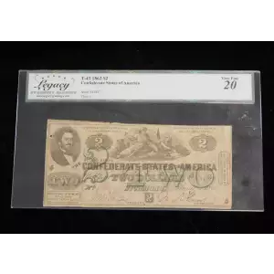 $2   Issues of the Confederate States of America CS-43