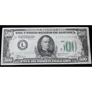 $500 1928  High Denomination Notes 2200-L*
