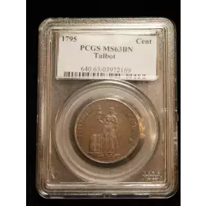 1795 Cent Talbot, Allum & Lee Lettered Edge, BN