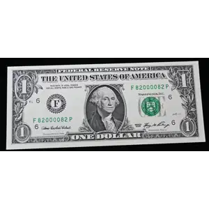 $1 2006 Green seal. Small Size $1 Federal Reserve Notes 1932-F