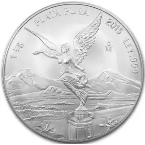 2015 Mexico Libertad 1 Kilo 32.15 oz .999 Silver Coin in Capsule  [DUPLICATE for #548221] (2)