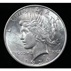 1934 D  Peace Silver Dollar (2)