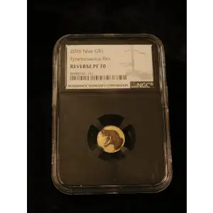 2026 $1 Niue Tyrannosaurus Rex - Reverse Proof 70 - NGC