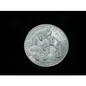 1962 Mexico Battle of Puebla Cinco de Mayo Silver Medallion (4)