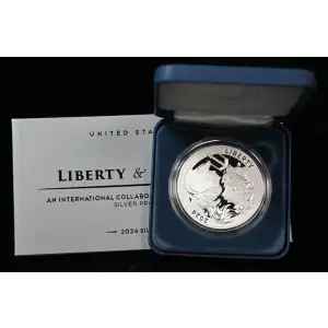 2024 Liberty & Britannia Silver 1 oz .999 Medal in Box w/ COA (3)