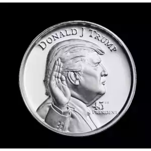 2 oz .999 Fine Silver High Relief Trump Round - 45th President  (2)