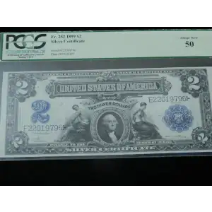 $2 1899 Blue Silver Certificates 252