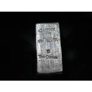 Vintage Academy 10 oz .999 Silver Poured Bar