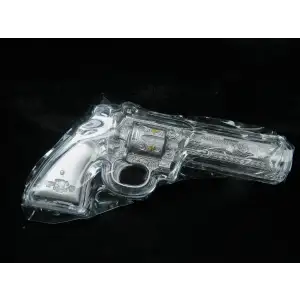 2023 Chad The Revolver 2 oz .999 Gun Shaped Antiqued High Relief Coin in Box  (4)