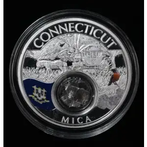 2021 Treasures of the United States - Connecticut MICA 1 oz .999 Colorized Silver Coin