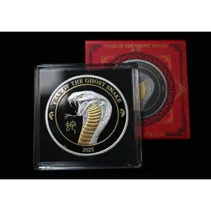 2025 Year Of The Ghost Snake 1 oz 999 Silver in Original Packaging - 139/188 Minted