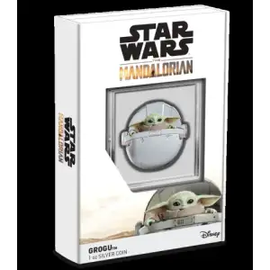 2022 $2 Niue Star Wars Mandalorian Grogu 1 oz .999 Silver Coin in OGP (4)