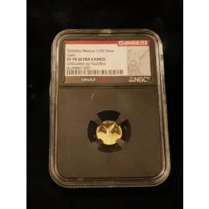 MEXICO Gold 1/20 ONZA (1/20 Ounce of Pure Gold)