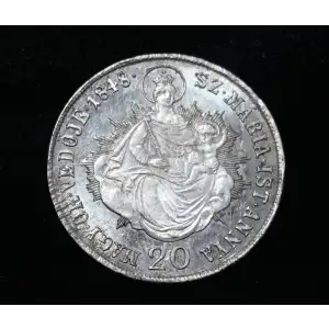 1848 Hungary Silver 20 KRAJCZAR KM#432 (3)