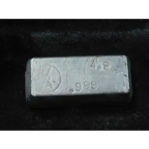 R/A 4.8 oz .999 Fine Silver Poured Bar  (4)