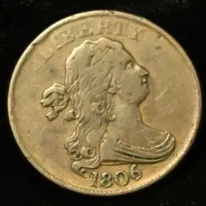Half Cent Draped Bust-1800-08 -Copper