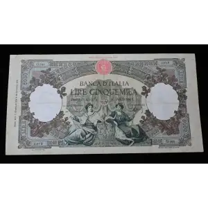 5000 Lire 1947-1963, 1947 Issues a. Signature Einaudi and Urbini. 17.1.1947; 27.10.1947; 23.4.1948 Italy 85