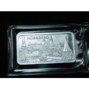 Nurnberg Degussa 1 oz .999 Silver Bar - SEALED - RARE (2)