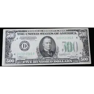 $500 1928  High Denomination Notes 2200-D*