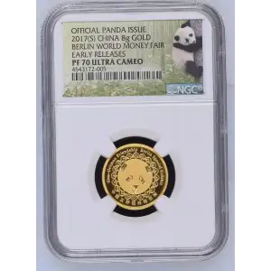 2017(S) Berlin World Money Fair Official Panda Issue - ER ULTRA CAMEO
