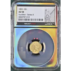 Gold Dollars---Indian Princess Head, Small Head 1854-1856 -Gold- 1 Dollar