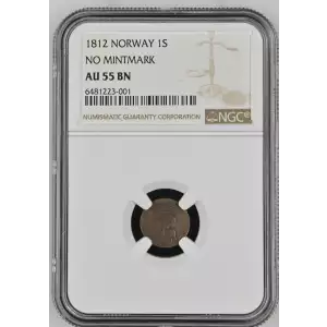 1812 NO MINTMARK BN