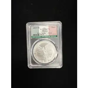2019-Mo Mexico Silver Libertad 1 oz .9999 Fine Silver - PCGS MS70 Frist Strike
