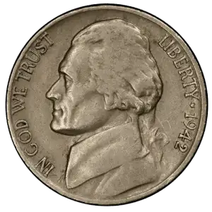 Jefferson War Nickels - Circulated (1942-45)