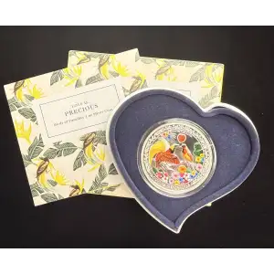 2020 Niue $2 Birds of Paradise 1 oz .999 Colorized Coin  (2)
