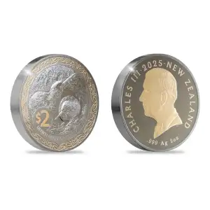 2 oz Kiwi Silver Round 2025 (2)