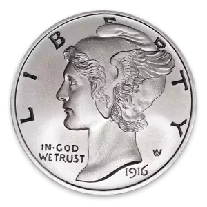 1916-1945 10c Silver Mercury Dime - BU