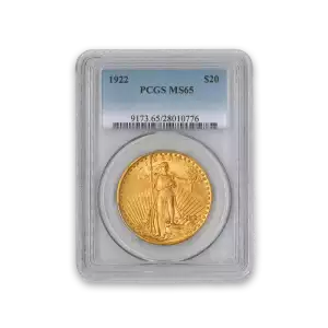 St. Gaudens $20 (1907 – 1933) - PCGS - MS65