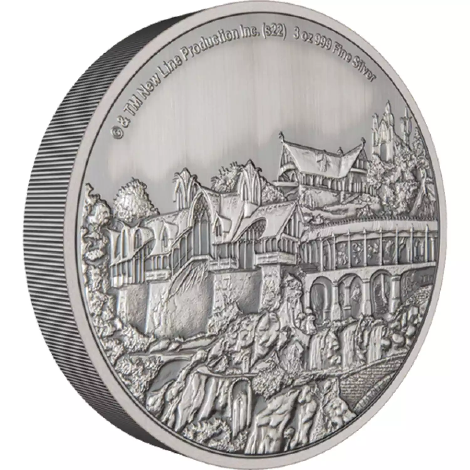 THE LORD OF THE RINGS - 2022 3oz Rivendell Silver Coin (2)